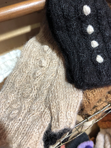 手袋、ナチュラルカラー（無染色）